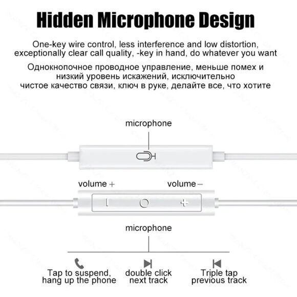 Original Headphones For Apple iPhone 15 14 11 12 13 Pro Max Earphones XR X XS 8 Plus Bluetooth Wired Earbuds Headset Accessories - Image 5