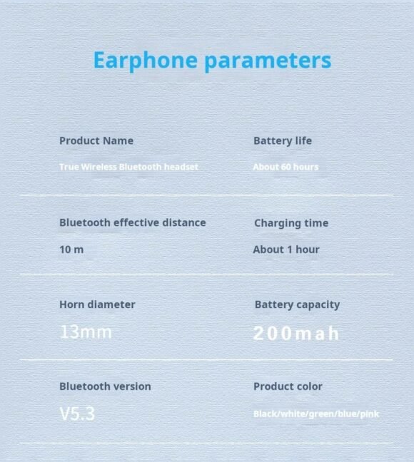 A7 Pro ANC Noise Wireless 5.3 Bluetooth Earphones For iPhone Samsung Huawei Xiaomi Game Stereo Sports With Microphone Earphones - Image 4