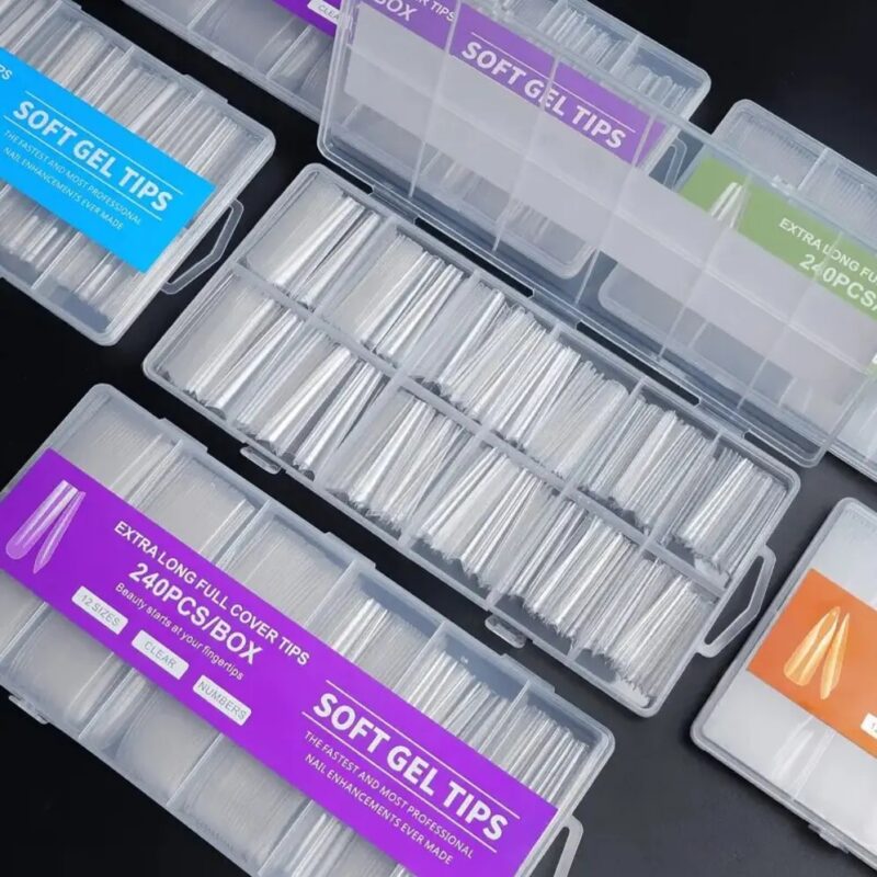 Extra Long Curve Nail Tips Clear Nail Tips For Gel Acrylic 240Pcs - Image 3