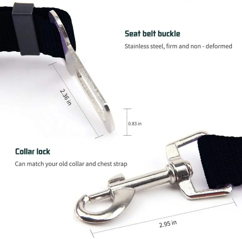 Adjustable Safety Seat Belt For Pets Cats & Dogs - Image 5