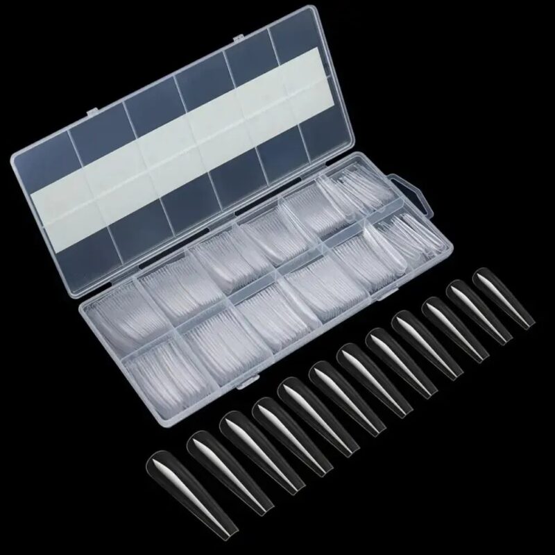 Extra Long Curve Nail Tips Clear Nail Tips For Gel Acrylic 240Pcs - Image 5